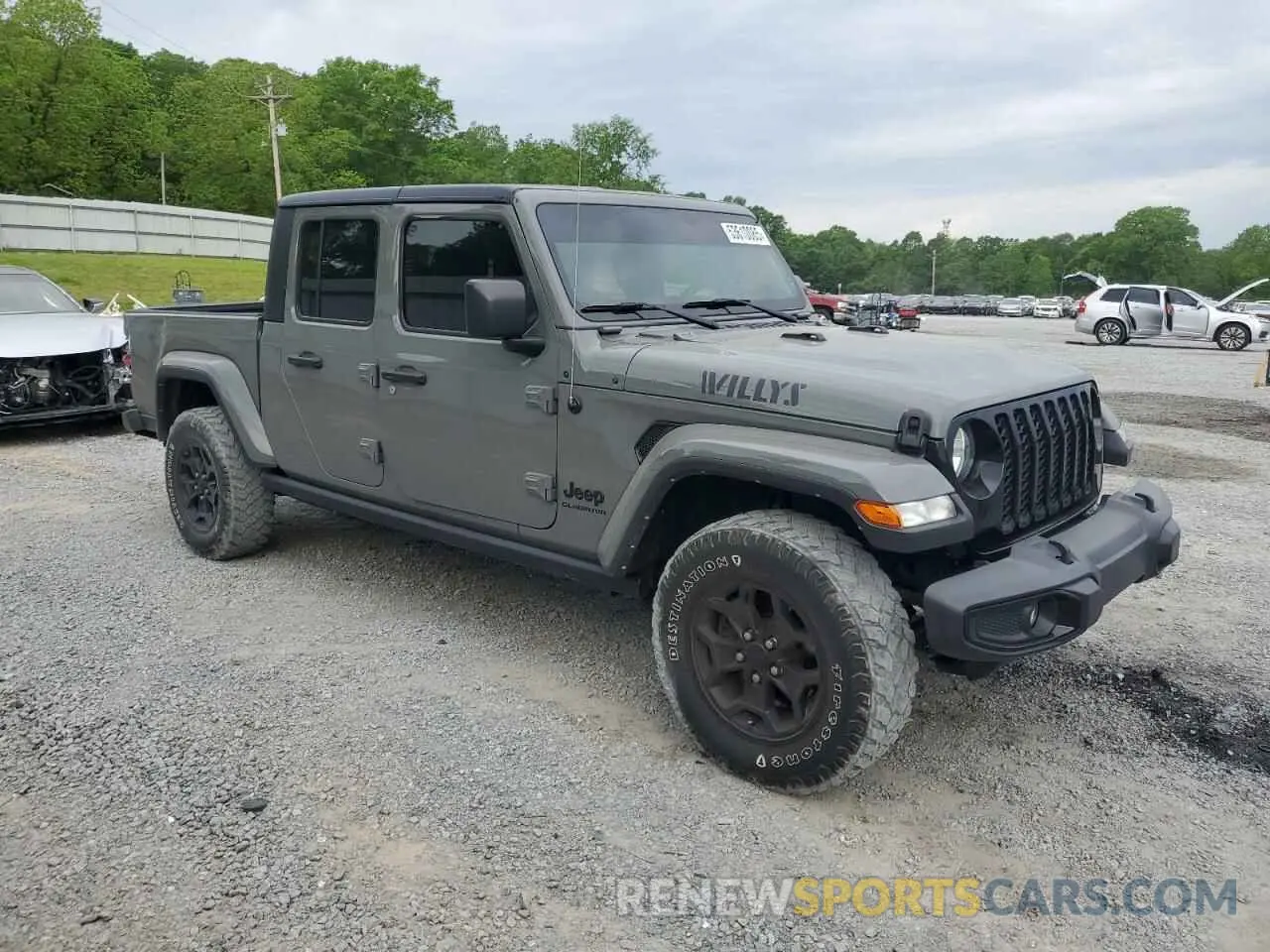 4 Photograph of a damaged car 1C6HJTAG3NL119428 JEEP GLADIATOR 2022