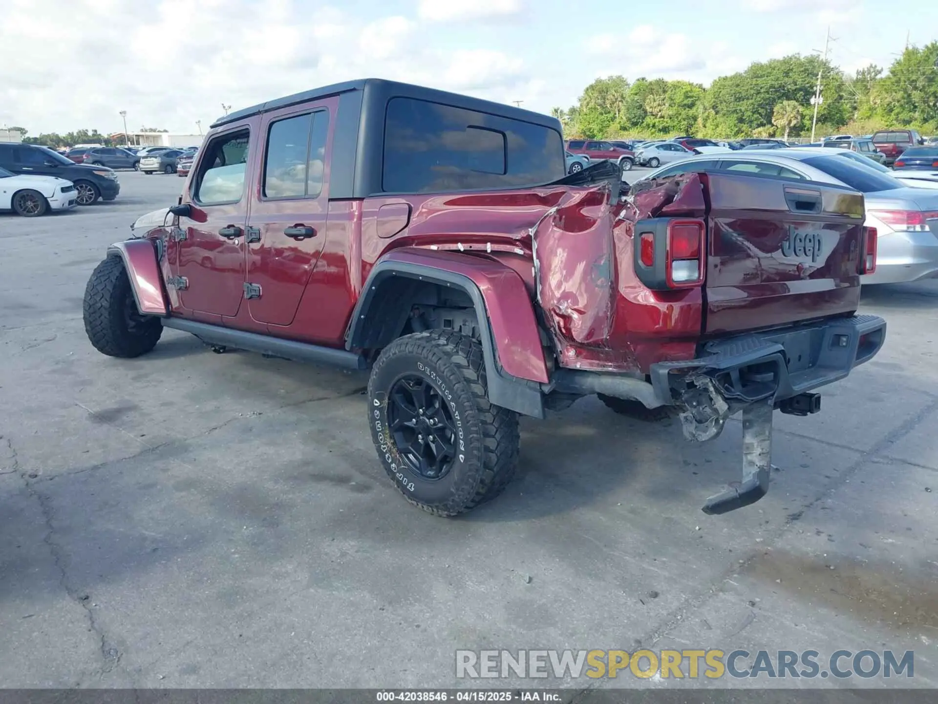 3 Photograph of a damaged car 1C6HJTAG4NL110186 JEEP GLADIATOR 2022