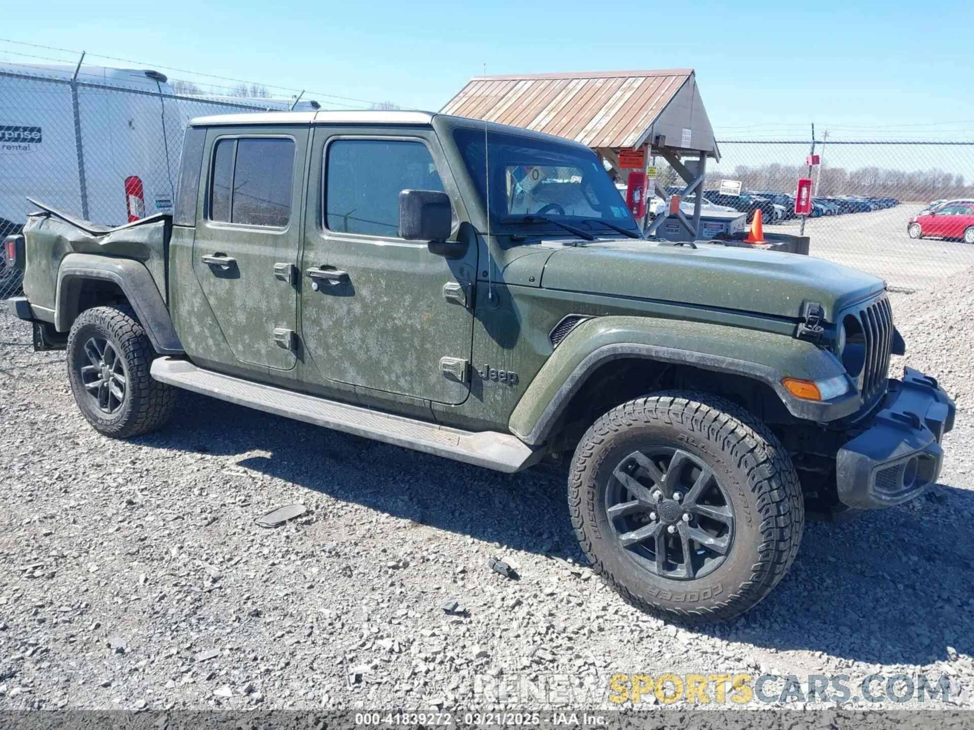 1 Photograph of a damaged car 1C6HJTAG4NL135833 JEEP GLADIATOR 2022