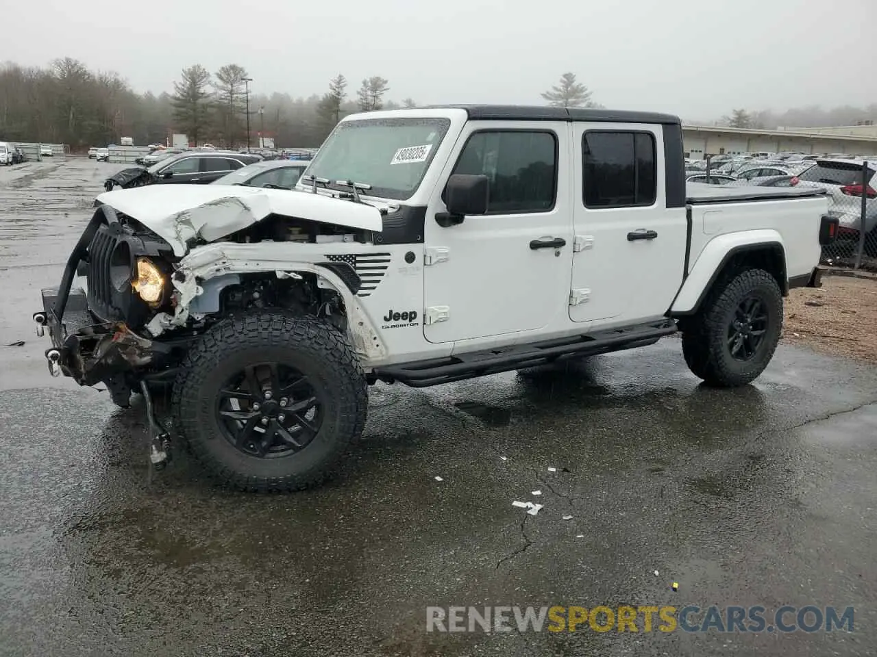 1 Photograph of a damaged car 1C6HJTAG5NL153354 JEEP GLADIATOR 2022