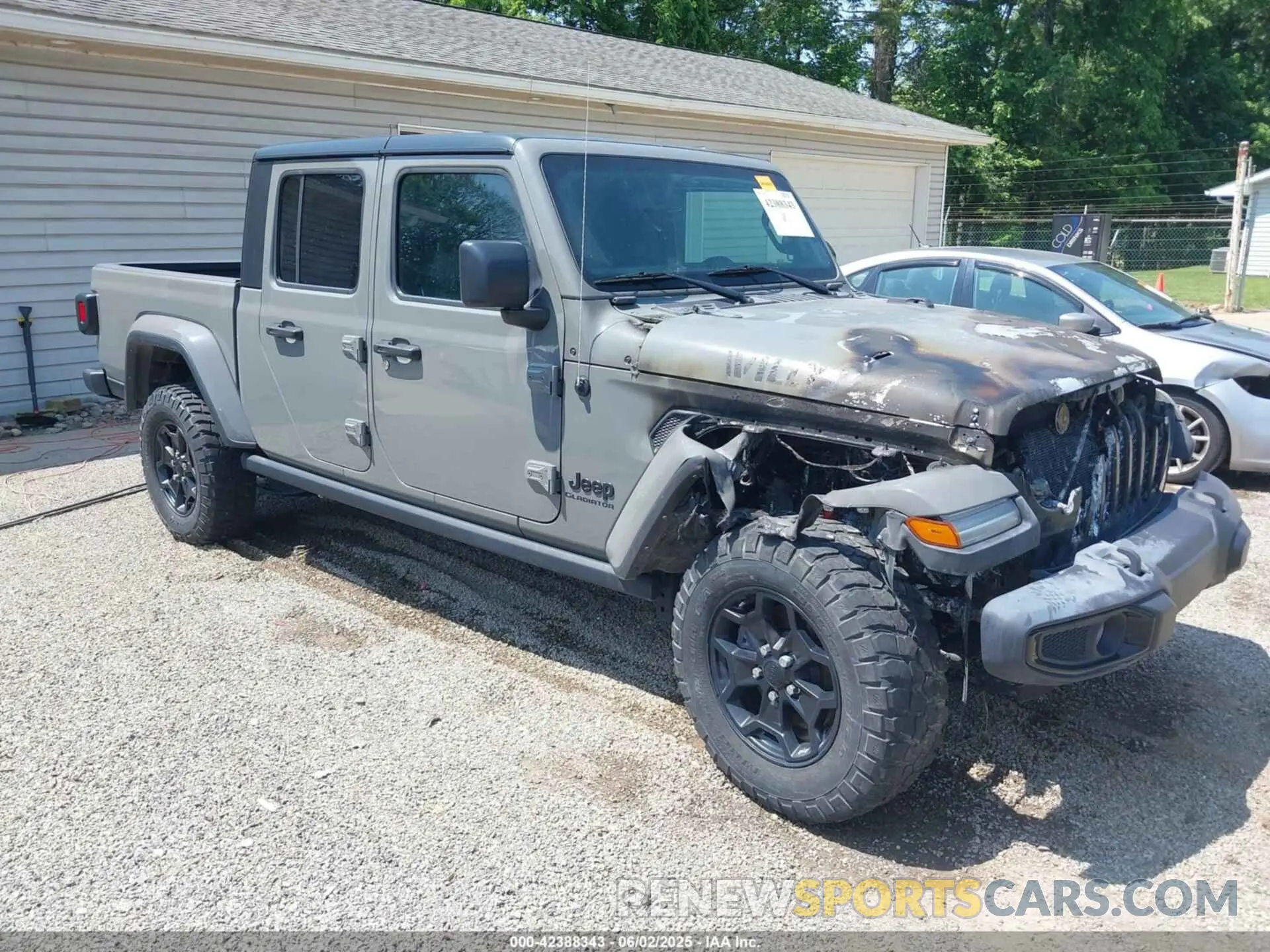 1 Photograph of a damaged car 1C6HJTAG5NL174916 JEEP GLADIATOR 2022