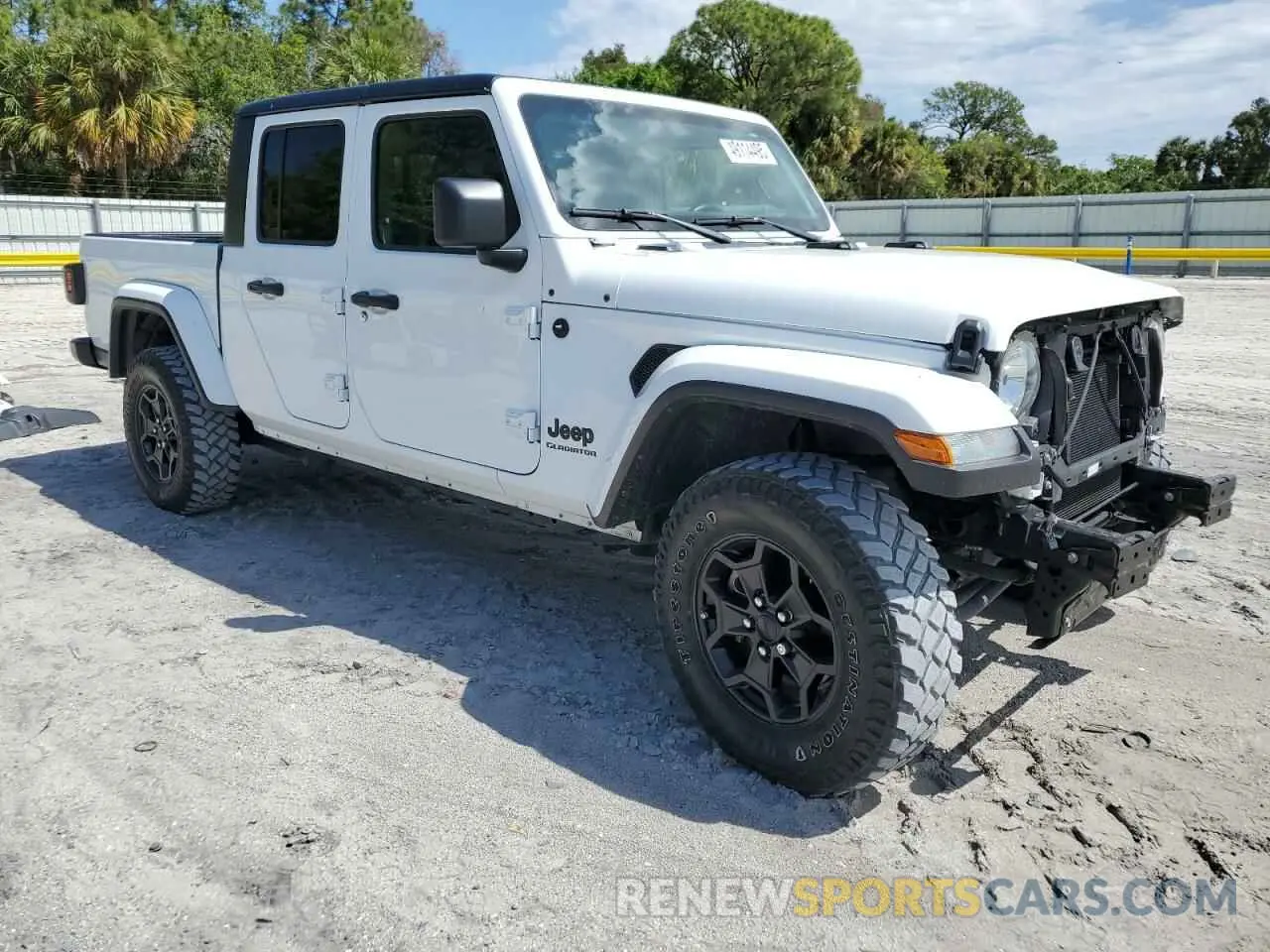 4 Фотография поврежденного автомобиля 1C6HJTAG6NL100369 JEEP GLADIATOR 2022