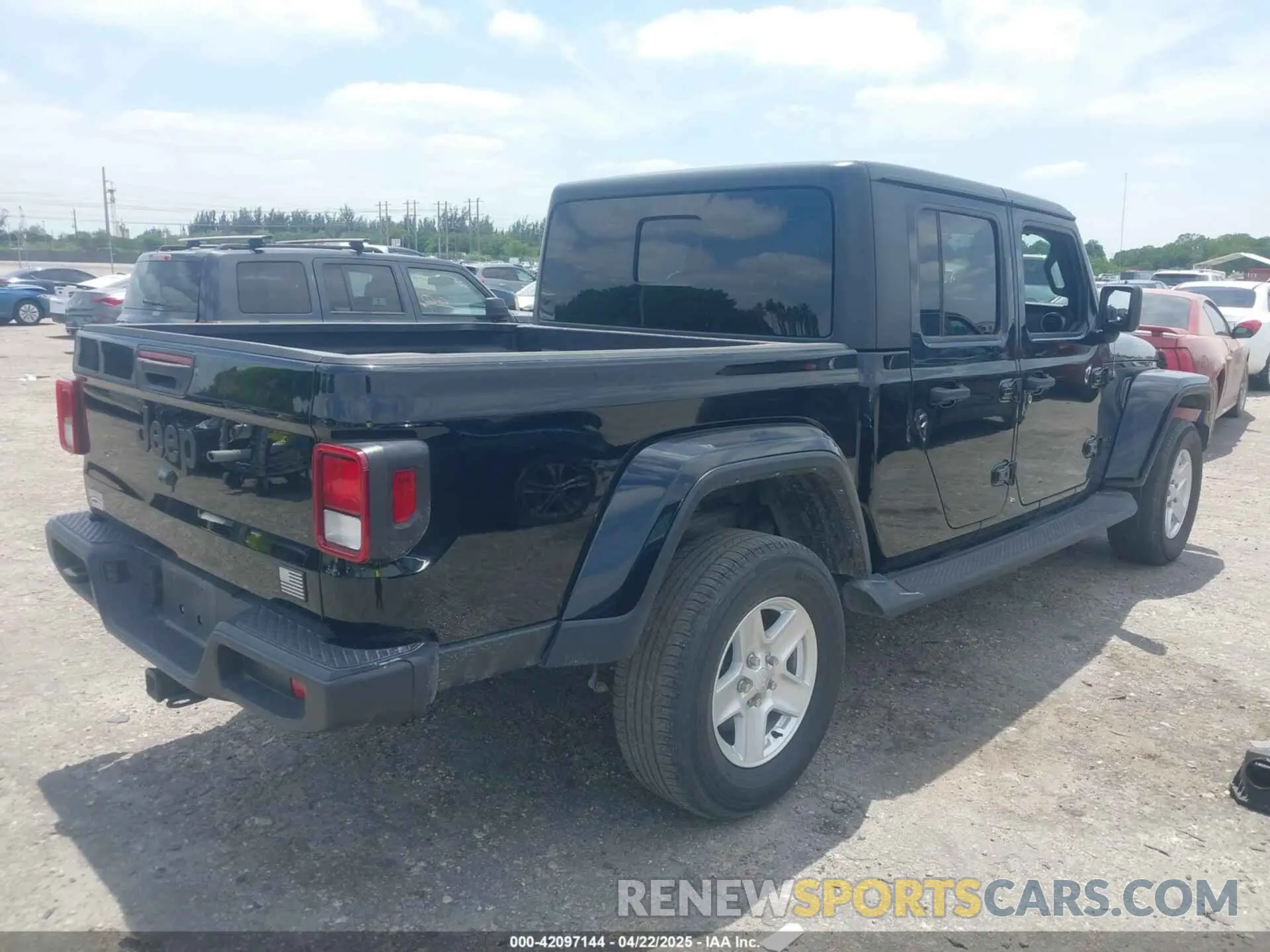 4 Фотография поврежденного автомобиля 1C6HJTAG7NL161701 JEEP GLADIATOR 2022
