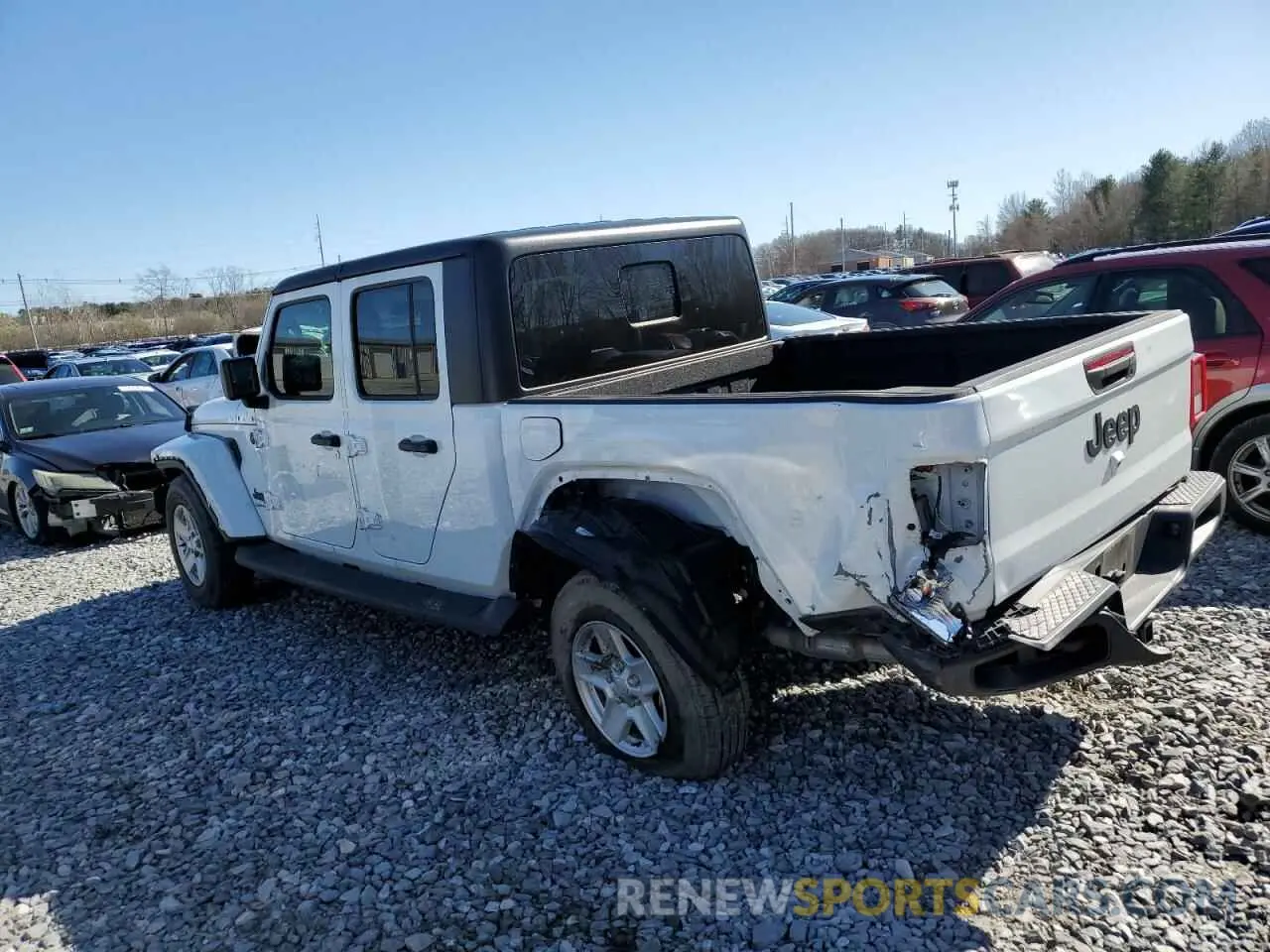 2 Photograph of a damaged car 1C6HJTAG8NL149170 JEEP GLADIATOR 2022
