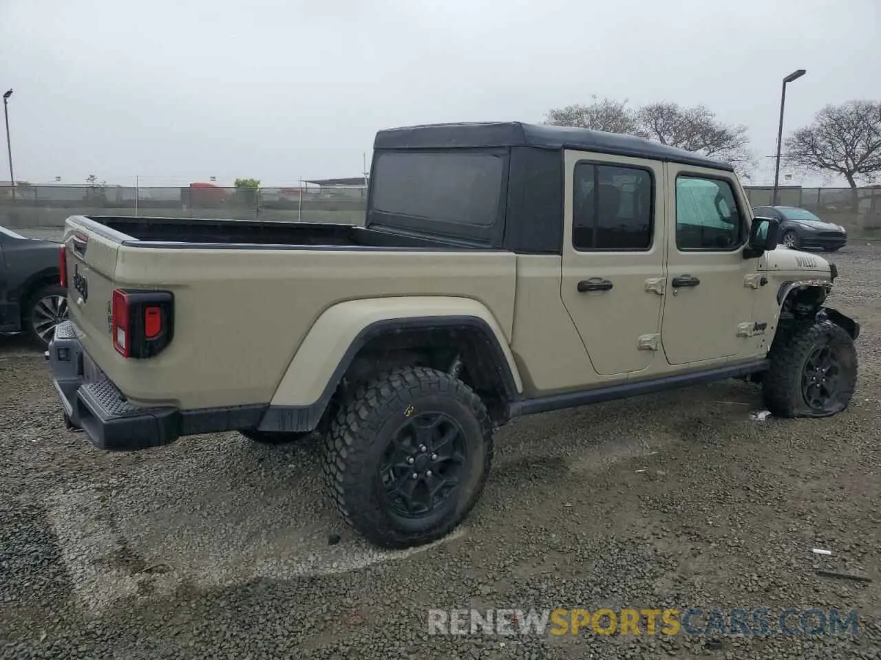 3 Фотография поврежденного автомобиля 1C6HJTAG8NL167359 JEEP GLADIATOR 2022