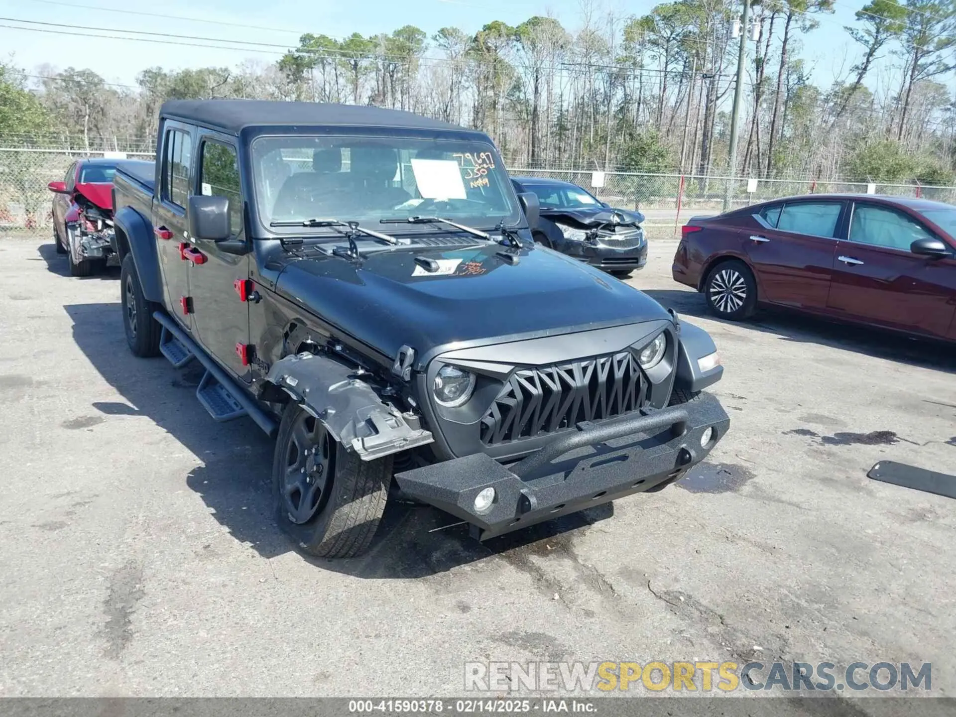 1 Photograph of a damaged car 1C6HJTAGXNL101704 JEEP GLADIATOR 2022