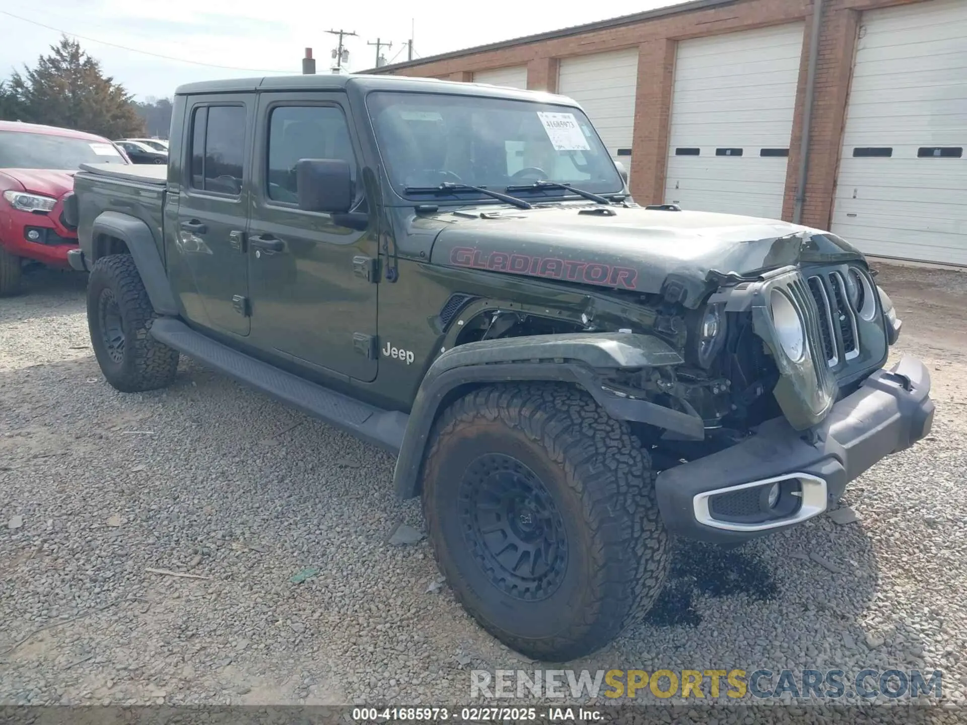1 Photograph of a damaged car 1C6HJTFG5NL179574 JEEP GLADIATOR 2022