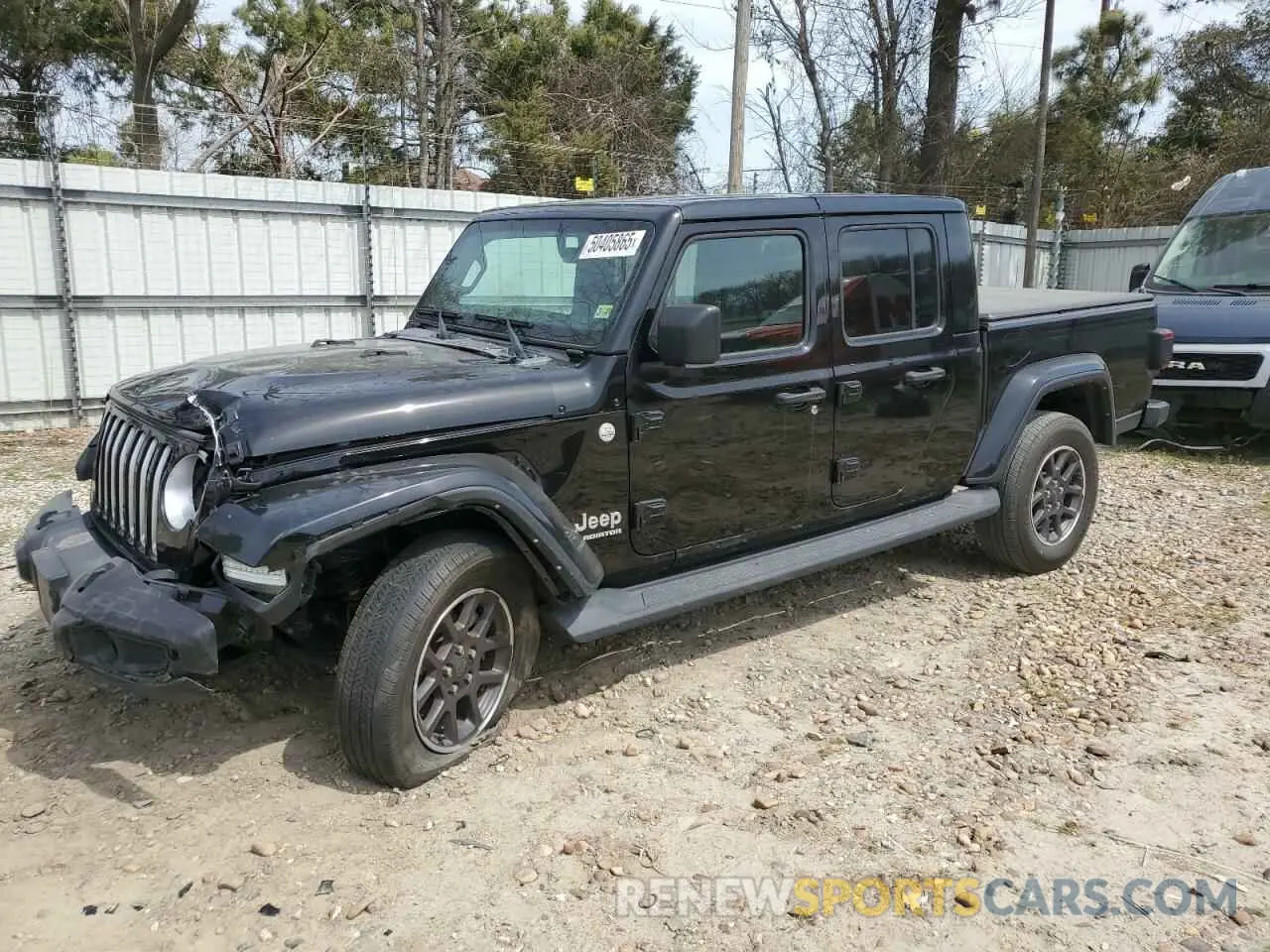 1 Photograph of a damaged car 1C6HJTFG9NL152720 JEEP GLADIATOR 2022