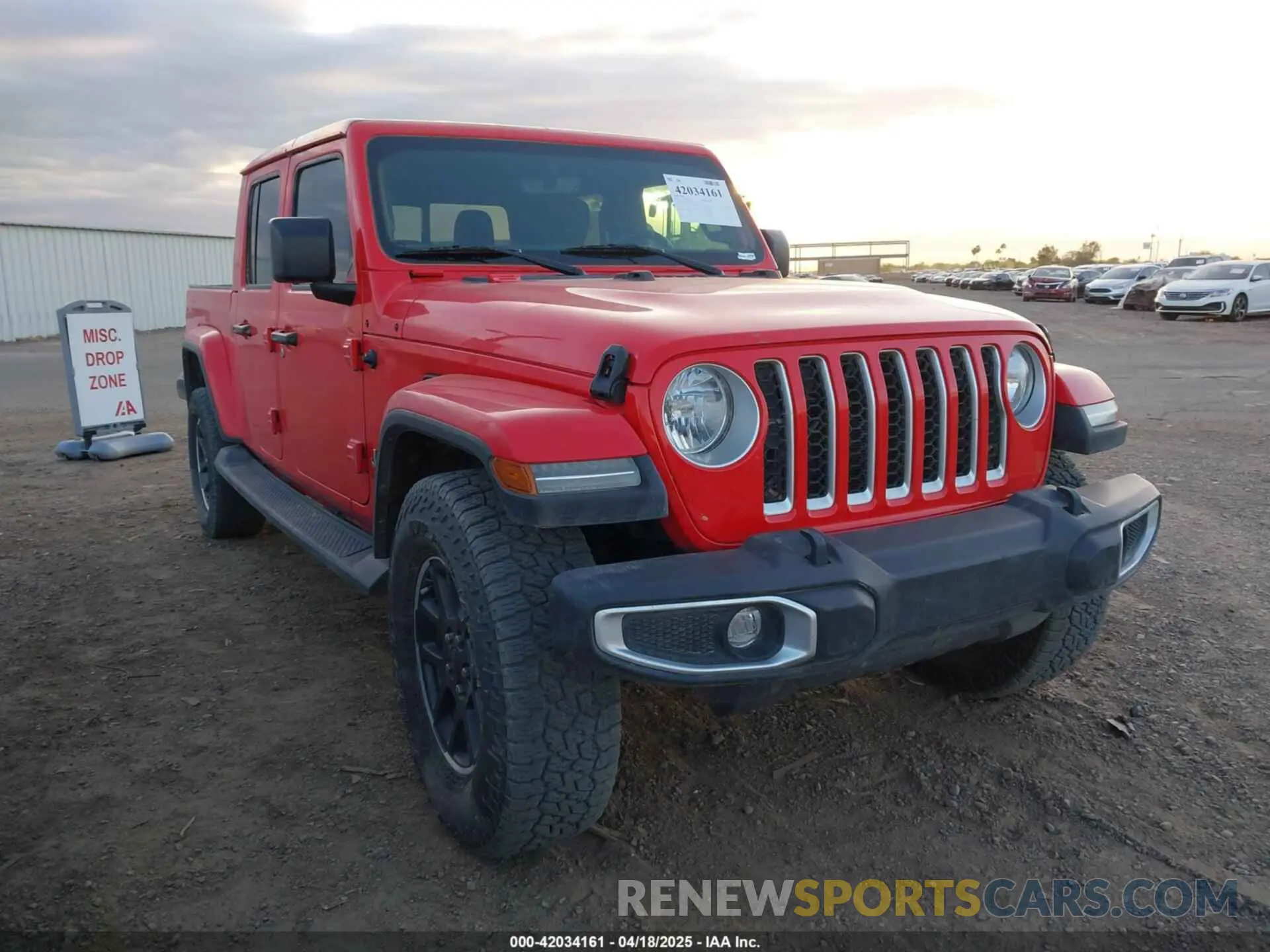 1 Photograph of a damaged car 1C6HJTFGXNL182440 JEEP GLADIATOR 2022