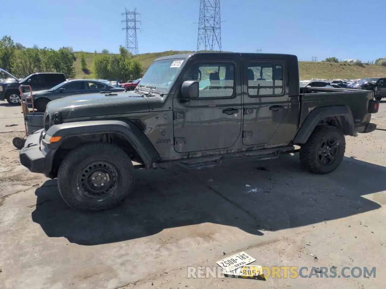 1 Photograph of a damaged car 1C6JJTAG2NL127148 JEEP GLADIATOR 2022