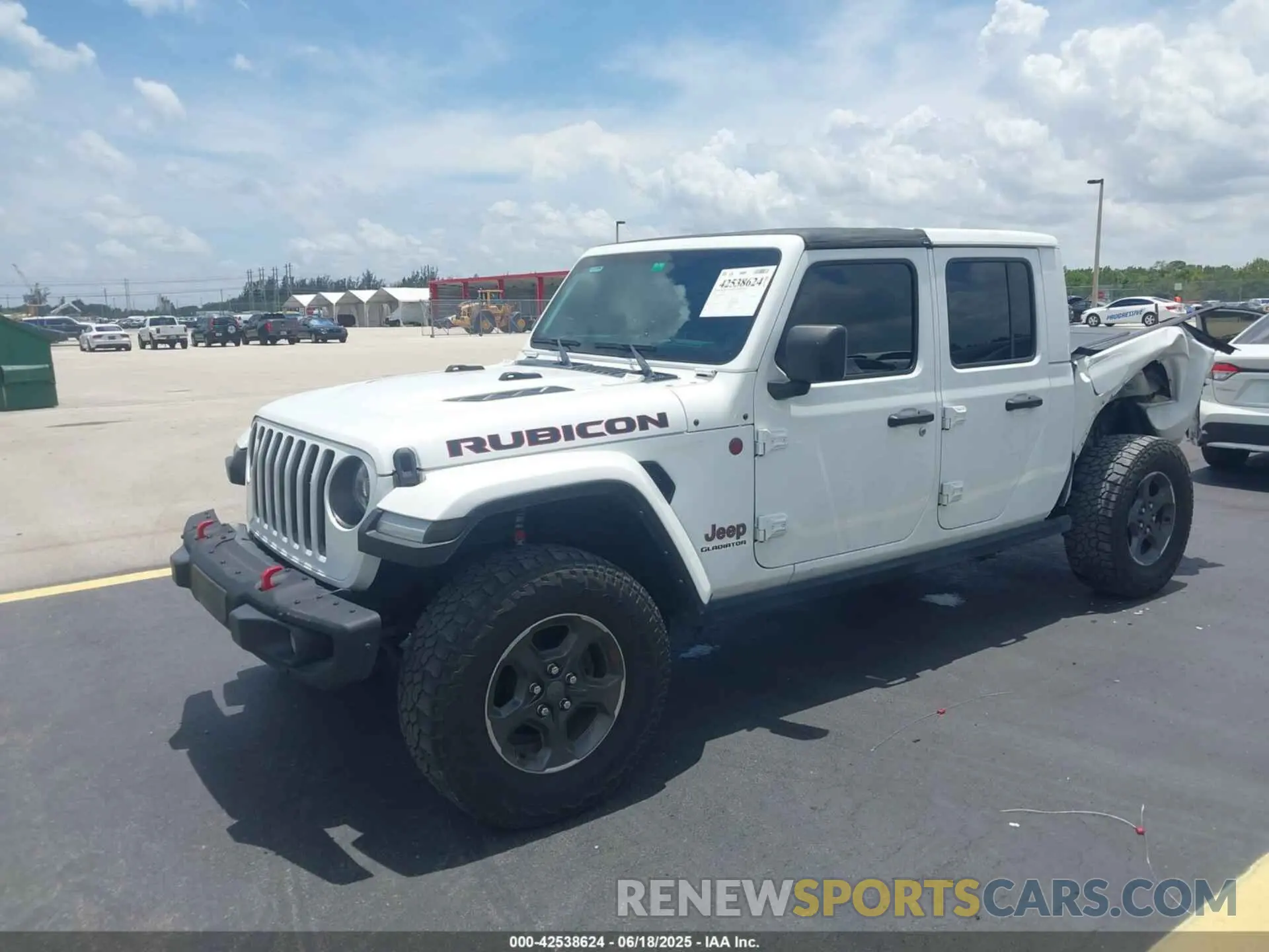 2 Photograph of a damaged car 1C6JJTBG3NL118666 JEEP GLADIATOR 2022