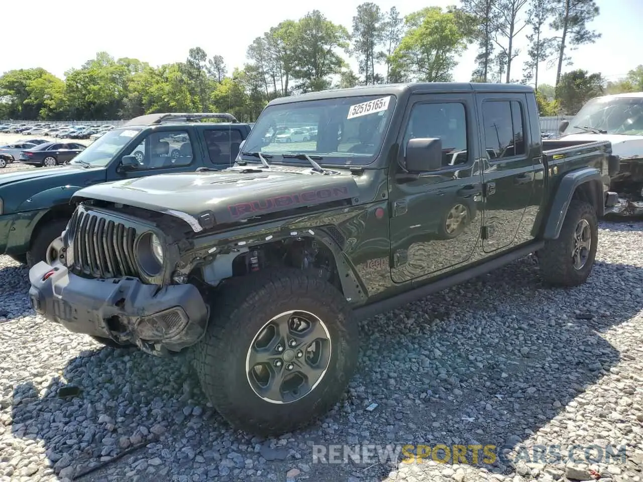 1 Photograph of a damaged car 1C6JJTBGXNL130958 JEEP GLADIATOR 2022