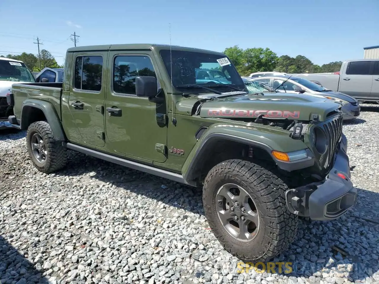 4 Photograph of a damaged car 1C6JJTBGXNL130958 JEEP GLADIATOR 2022