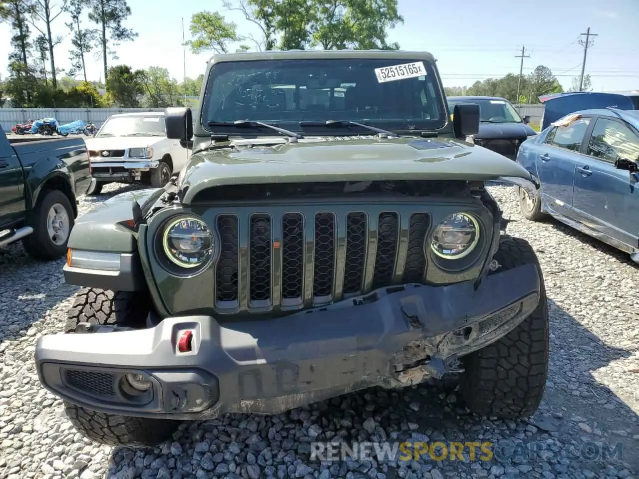 5 Photograph of a damaged car 1C6JJTBGXNL130958 JEEP GLADIATOR 2022