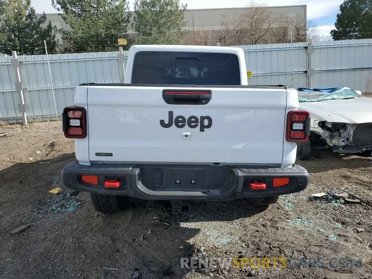 6 Photograph of a damaged car 1C6JJTBM3NL107950 JEEP GLADIATOR 2022