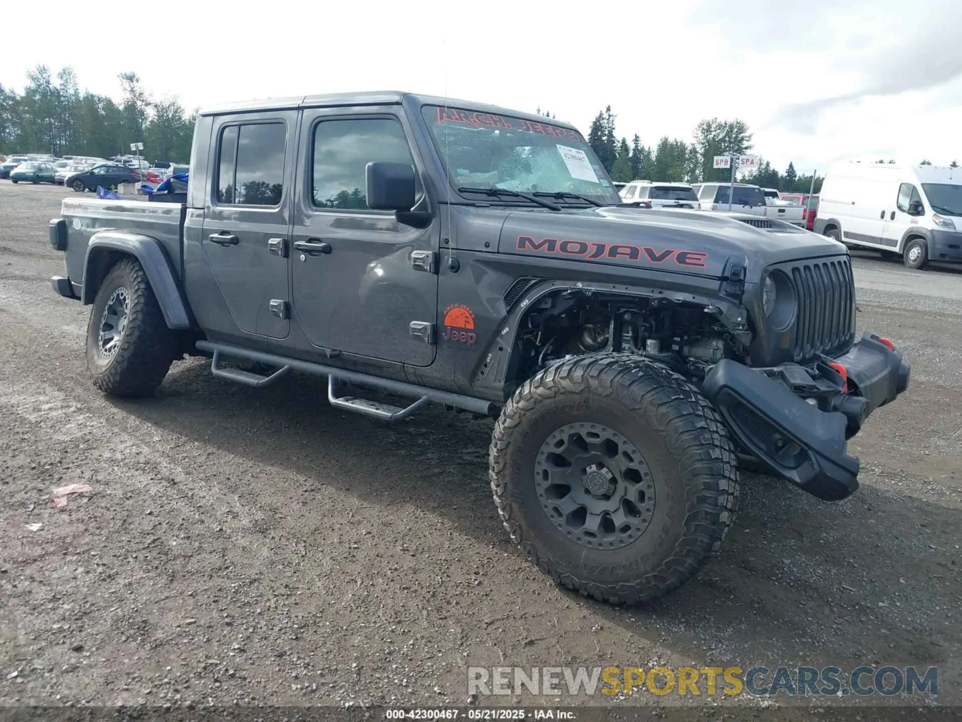 1 Photograph of a damaged car 1C6JJTEG6NL160843 JEEP GLADIATOR 2022
