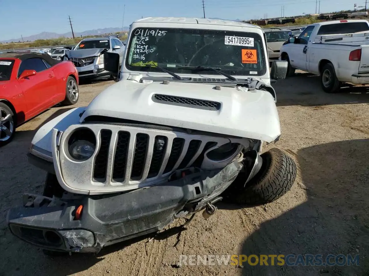 5 Photograph of a damaged car 1C6JJTEG7NL172208 JEEP GLADIATOR 2022