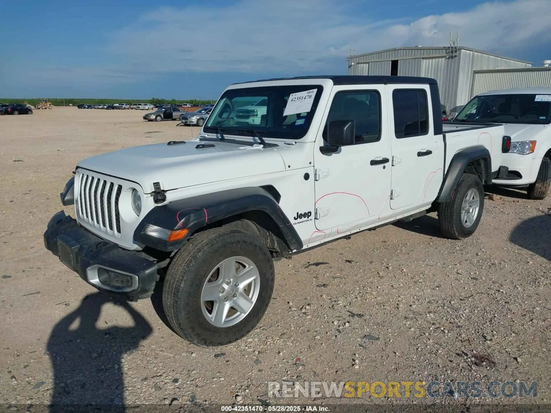 2 Photograph of a damaged car 1C6HJTAG0PL533933 JEEP GLADIATOR 2023