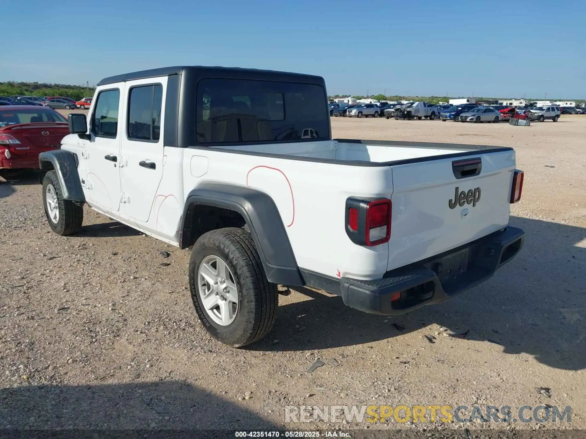 3 Photograph of a damaged car 1C6HJTAG0PL533933 JEEP GLADIATOR 2023