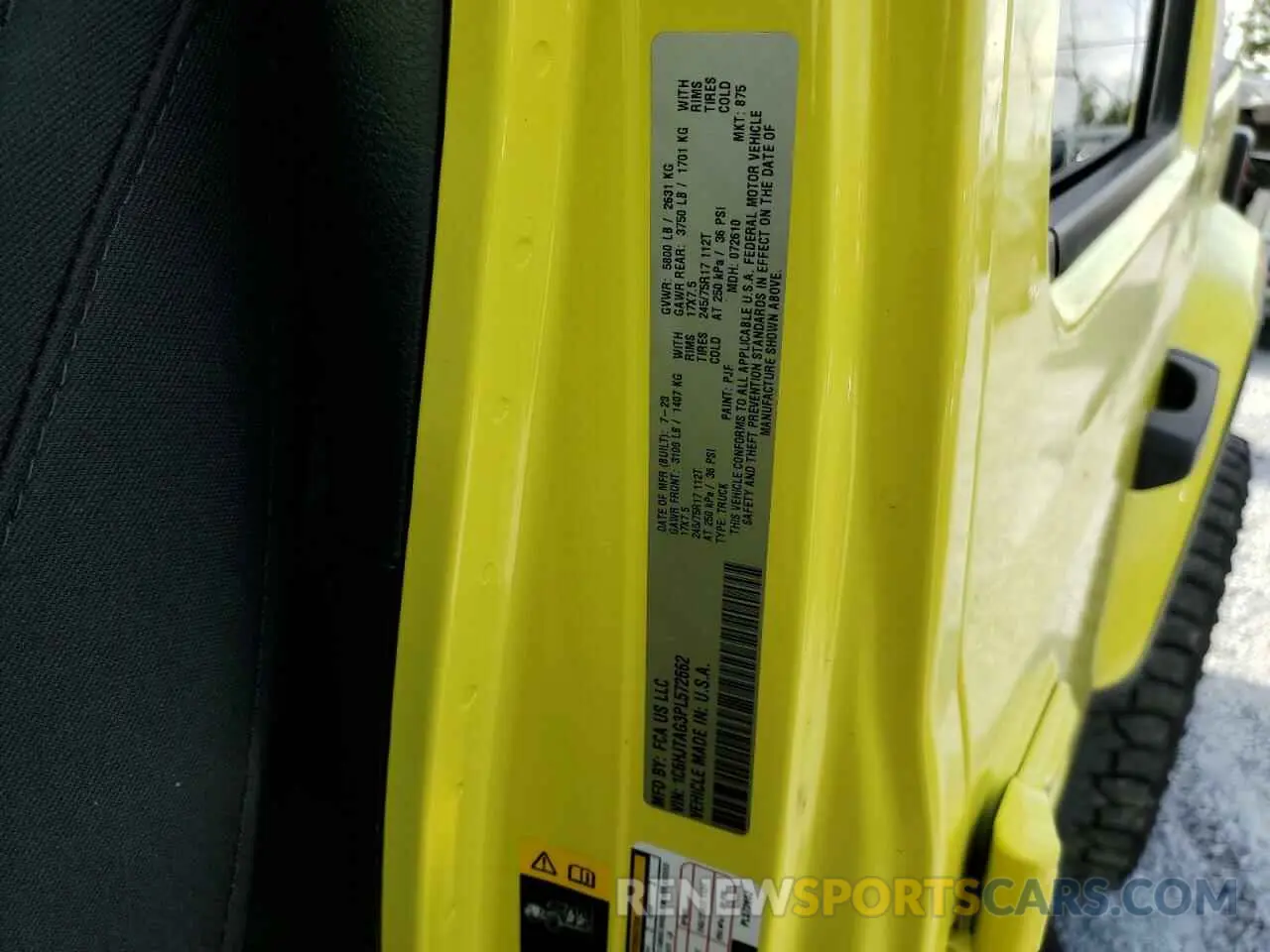 13 Фотография поврежденного автомобиля 1C6HJTAG3PL572662 JEEP GLADIATOR 2023