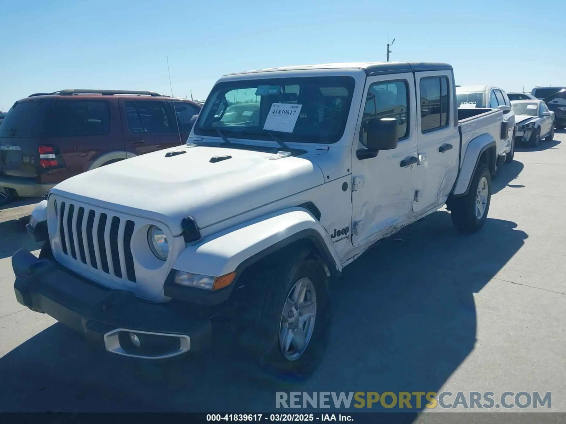 2 Photograph of a damaged car 1C6HJTAG4PL528590 JEEP GLADIATOR 2023
