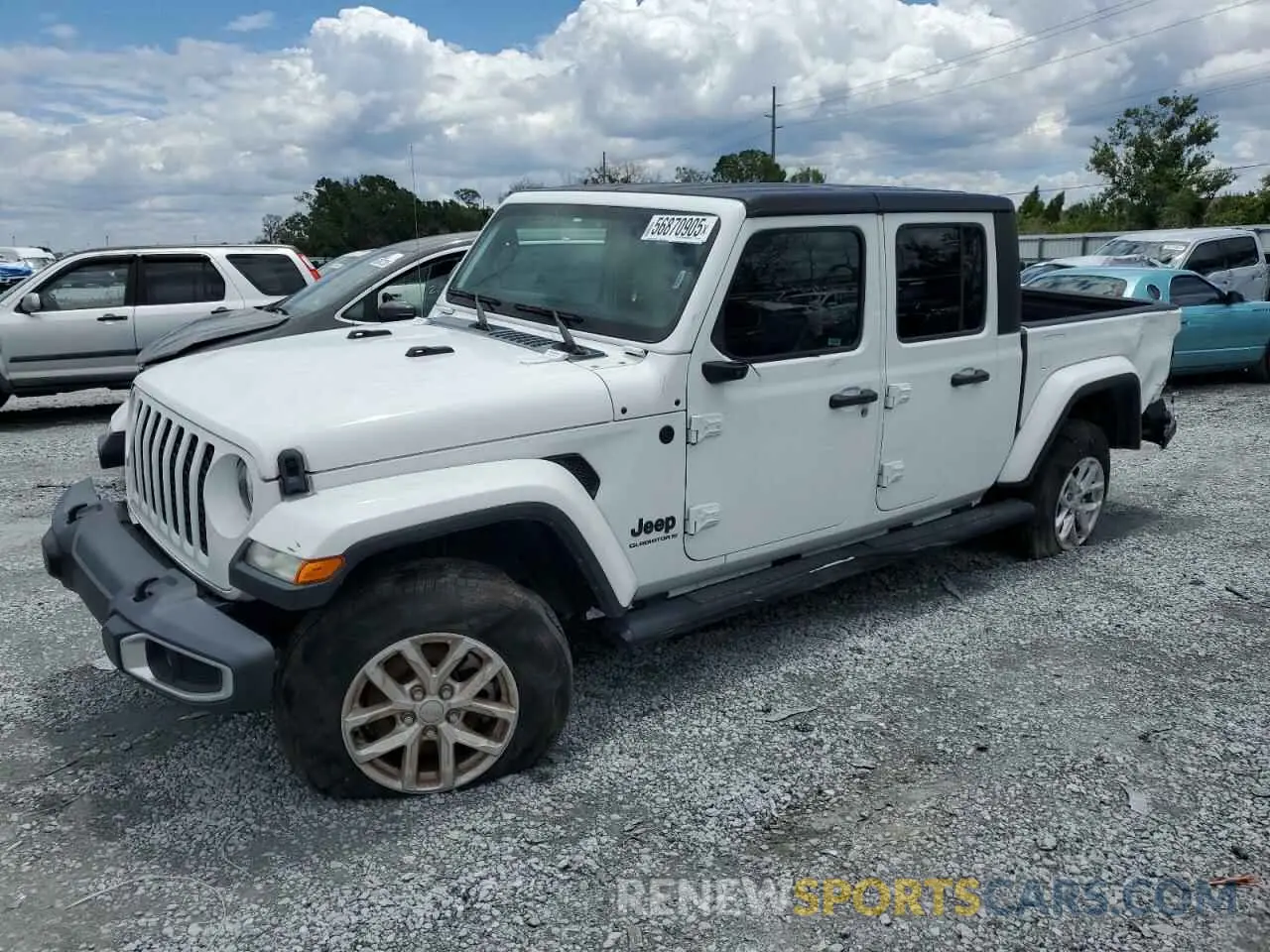 1 Photograph of a damaged car 1C6HJTAG6PL535119 JEEP GLADIATOR 2023