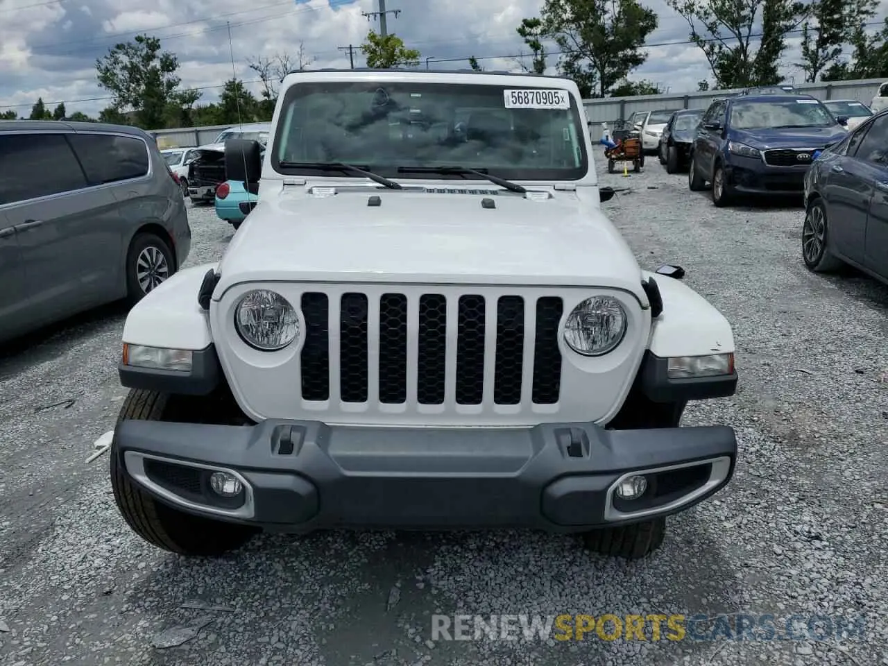 5 Photograph of a damaged car 1C6HJTAG6PL535119 JEEP GLADIATOR 2023