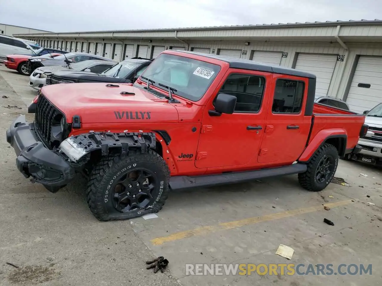 1 Photograph of a damaged car 1C6HJTAG6PL584451 JEEP GLADIATOR 2023