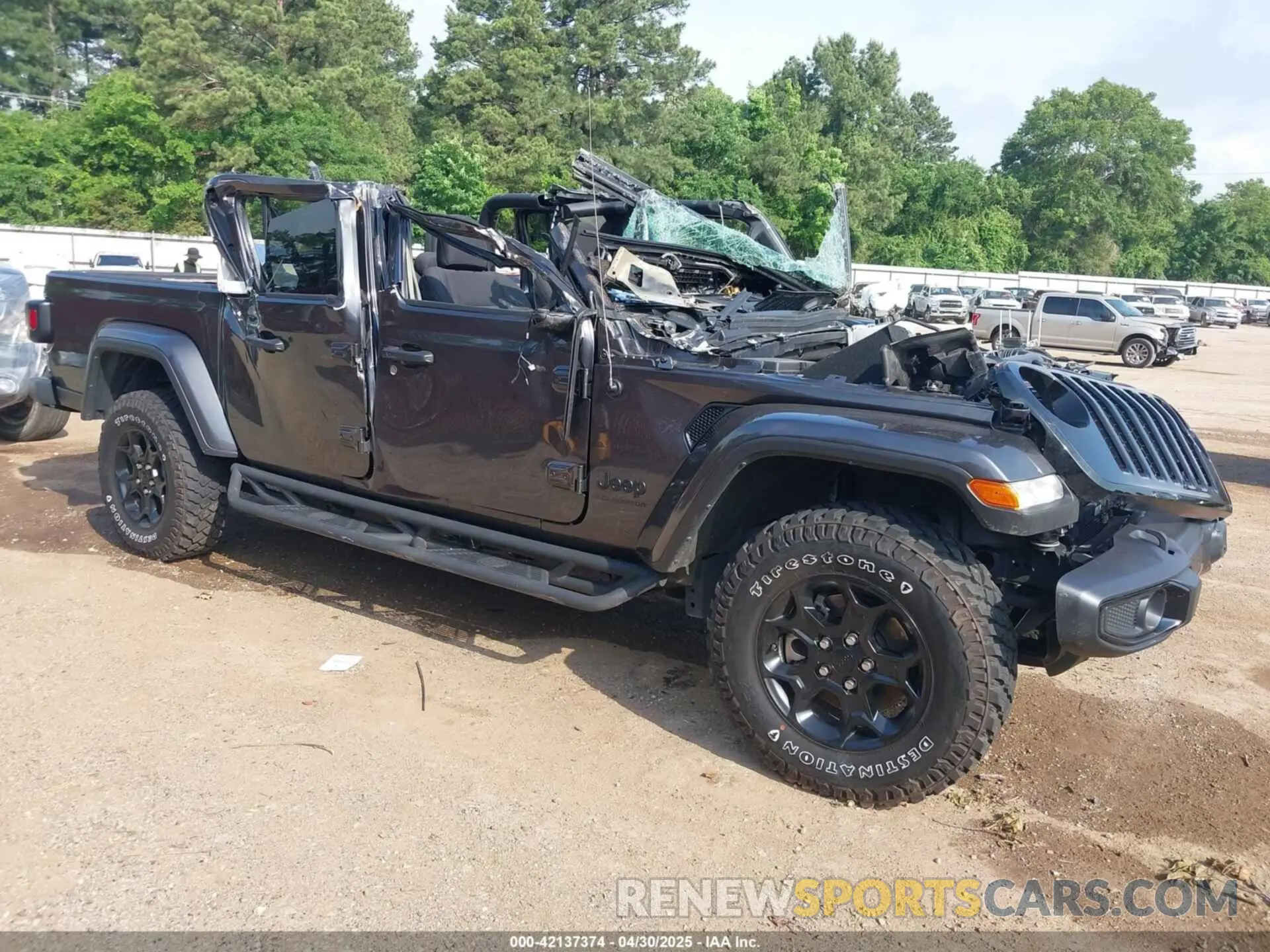 1 Photograph of a damaged car 1C6HJTAG7PL567710 JEEP GLADIATOR 2023