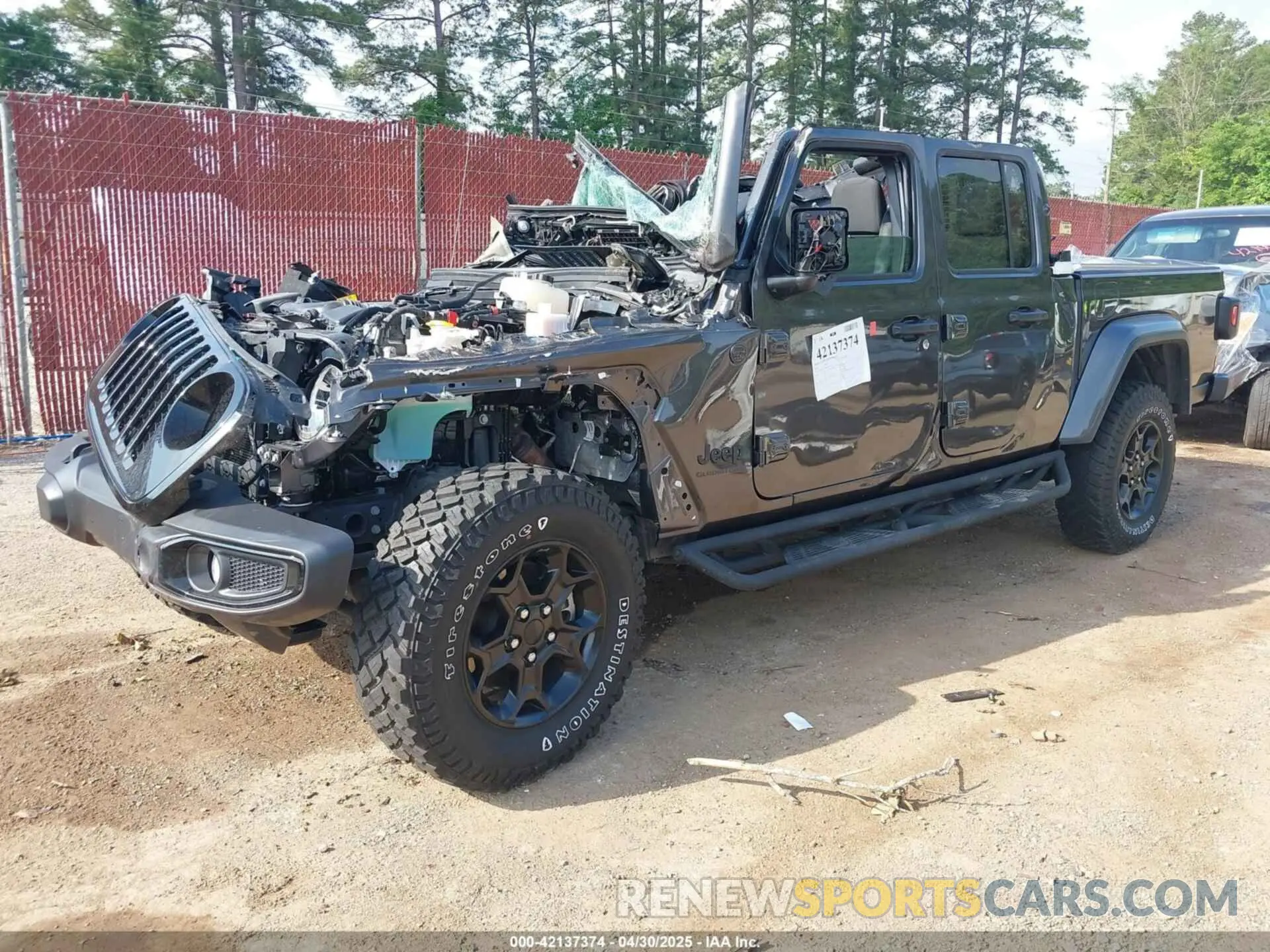 2 Photograph of a damaged car 1C6HJTAG7PL567710 JEEP GLADIATOR 2023