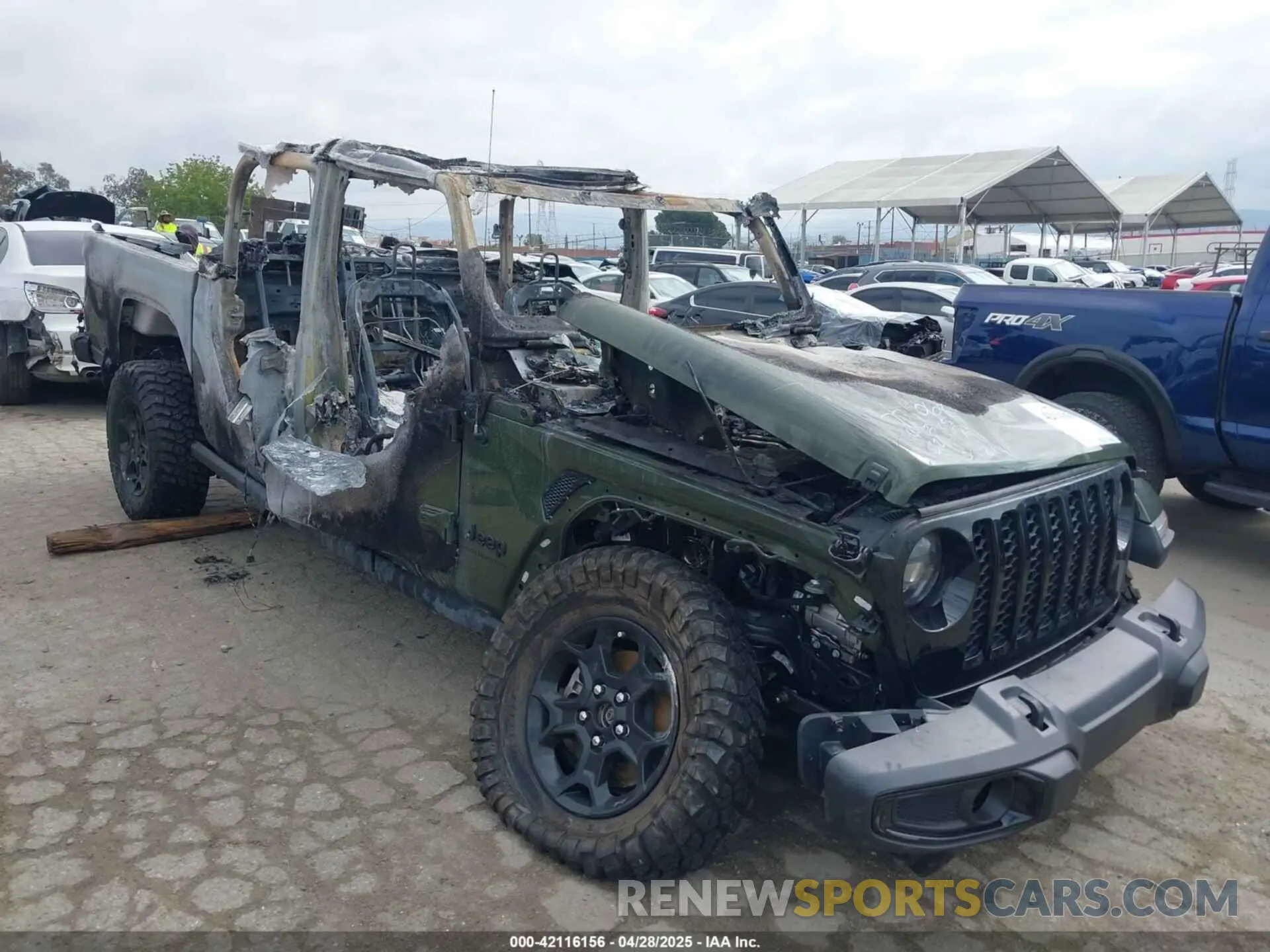 1 Photograph of a damaged car 1C6HJTAG7PL582515 JEEP GLADIATOR 2023