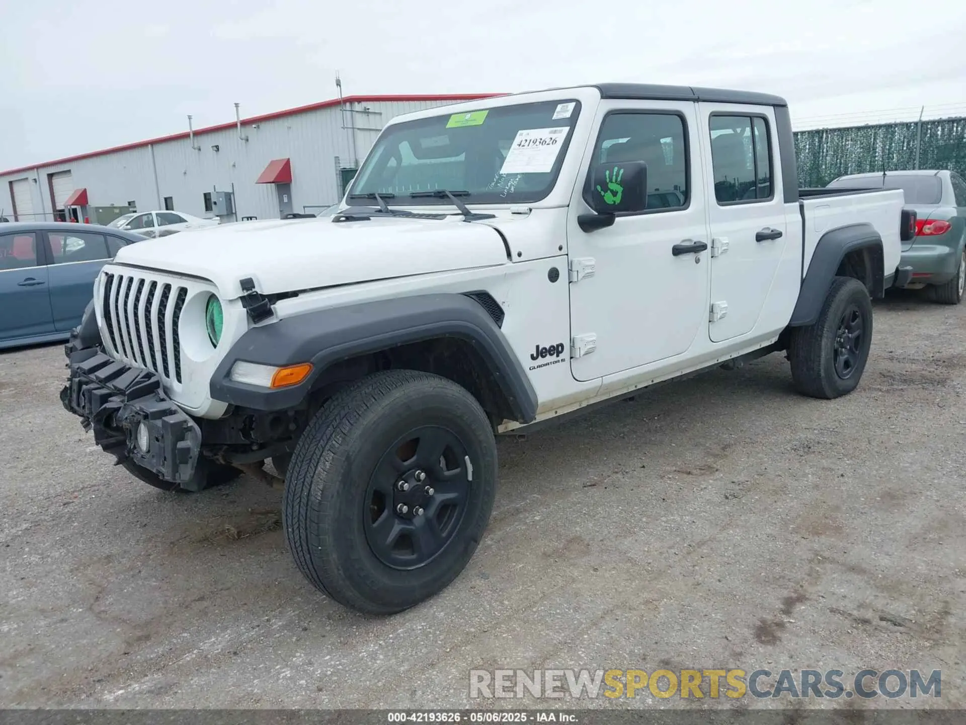 2 Photograph of a damaged car 1C6HJTAGXPL565529 JEEP GLADIATOR 2023