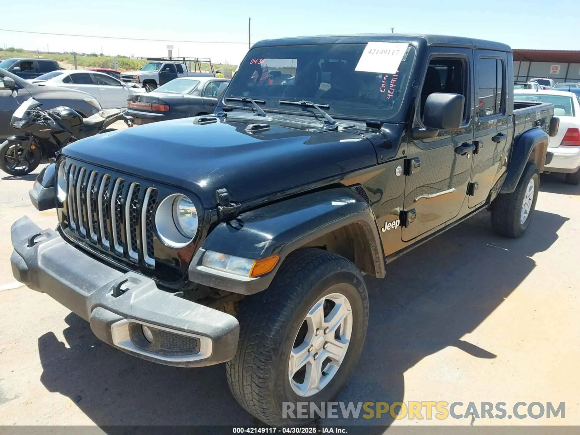 2 Photograph of a damaged car 1C6HJTFG0PL564298 JEEP GLADIATOR 2023