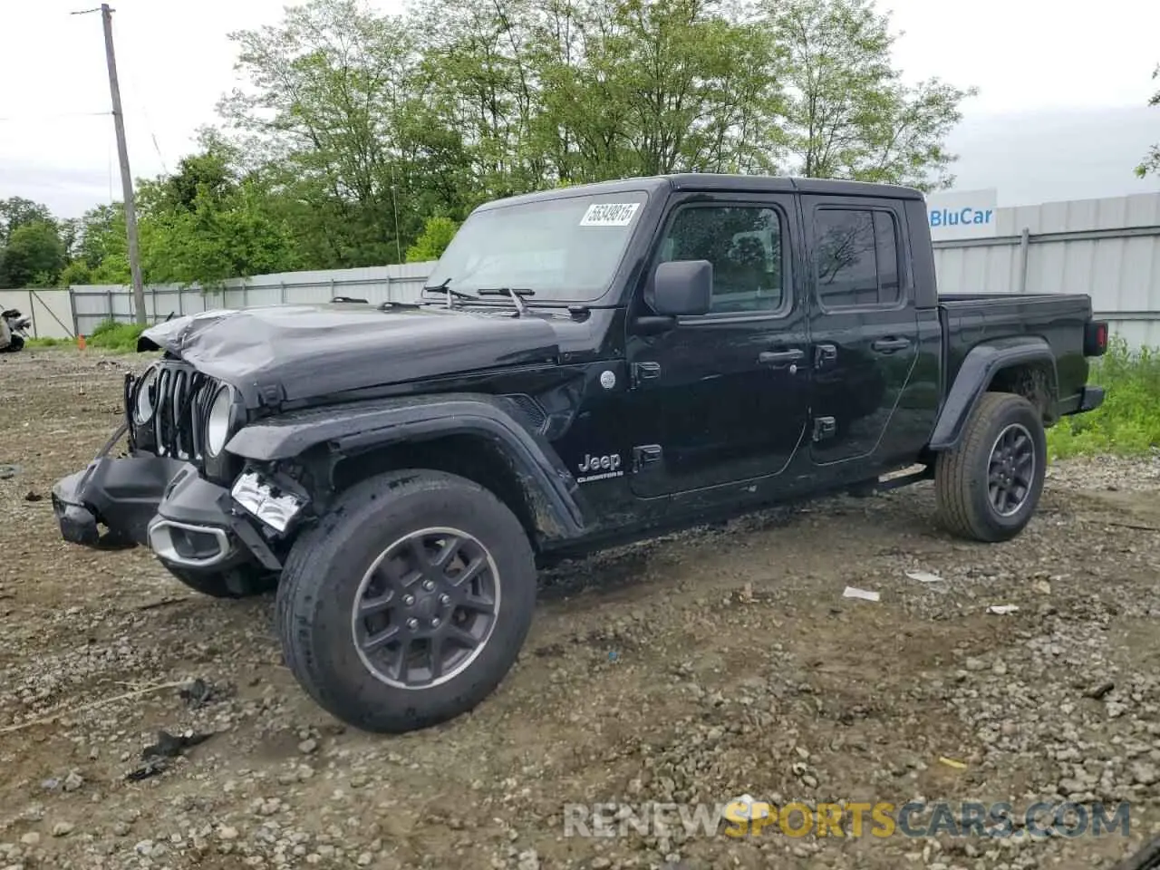 1 Photograph of a damaged car 1C6HJTFG8PL535471 JEEP GLADIATOR 2023