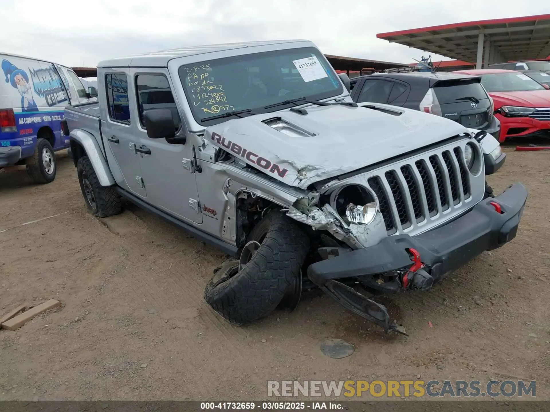 1 Photograph of a damaged car 1C6JJTBG9PL524342 JEEP GLADIATOR 2023