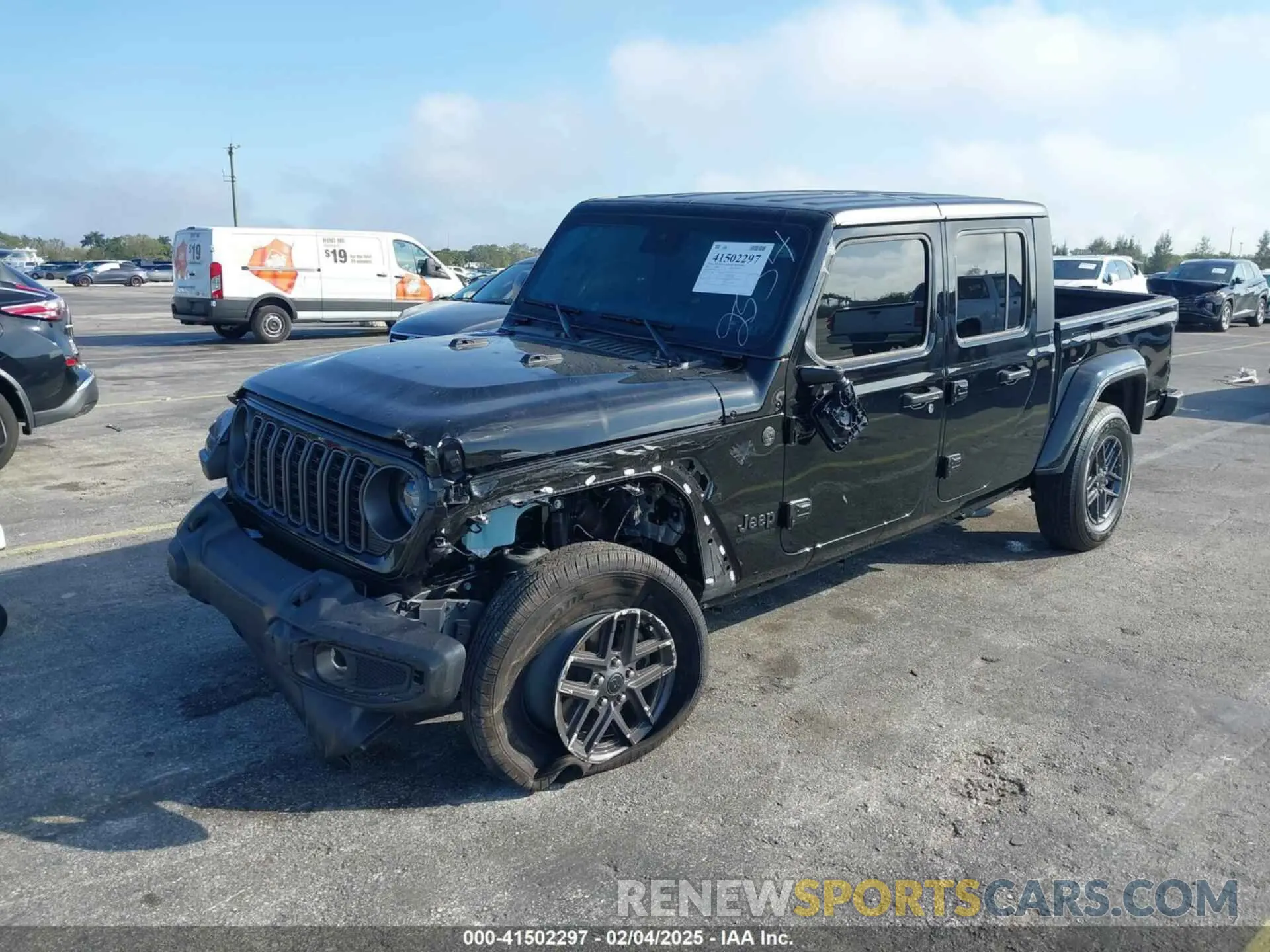 2 Photograph of a damaged car 1C6HJTAG8RL102534 JEEP GLADIATOR 2024