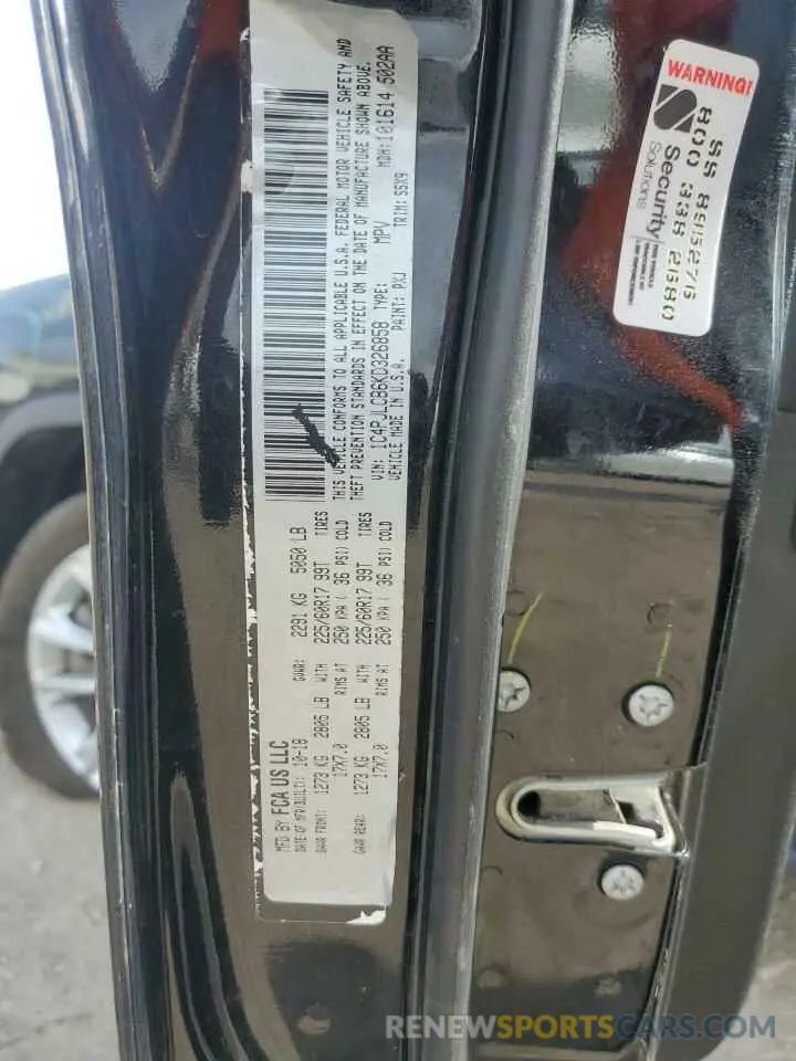 13 Фотография поврежденного автомобиля 1C4PJLCB6KD326858 JEEP GRAND CHER 2019