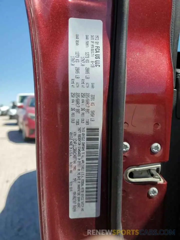 15 Photograph of a damaged car 1C4PJLCB6KD487744 JEEP GRAND CHER 2019