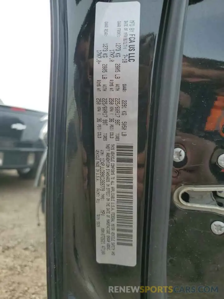 13 Фотография поврежденного автомобиля 1C4PJLCB9KD269779 JEEP GRAND CHER 2019