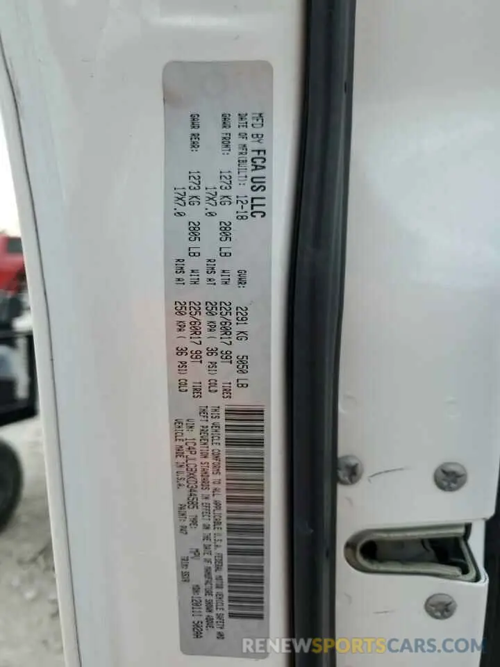 14 Фотография поврежденного автомобиля 1C4PJLCBXKD344585 JEEP GRAND CHER 2019