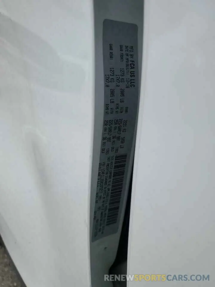 13 Photograph of a damaged car 1C4PJLLB5KD373217 JEEP GRAND CHER 2019
