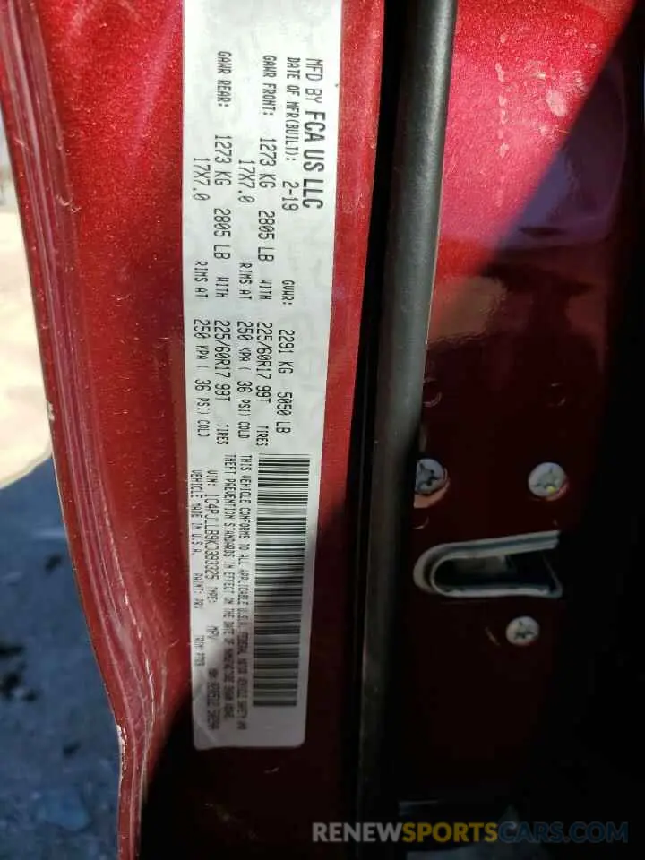 13 Фотография поврежденного автомобиля 1C4PJLLB9KD393325 JEEP GRAND CHER 2019