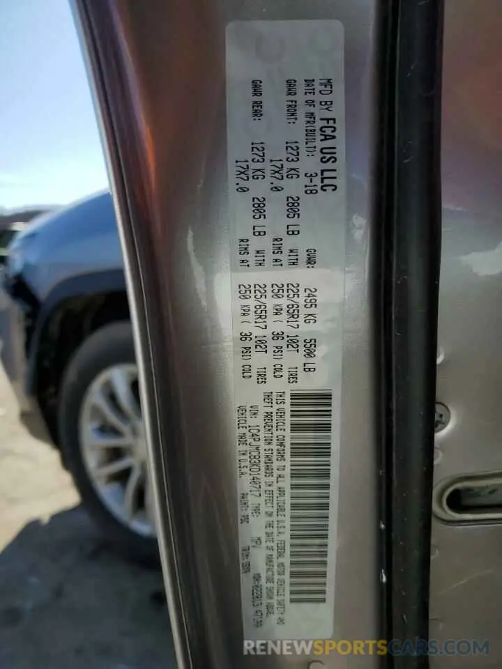 14 Фотография поврежденного автомобиля 1C4PJMCB3KD140717 JEEP GRAND CHER 2019