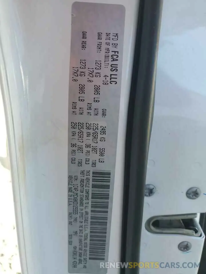 13 Фотография поврежденного автомобиля 1C4PJMCX0KD125555 JEEP GRAND CHER 2019