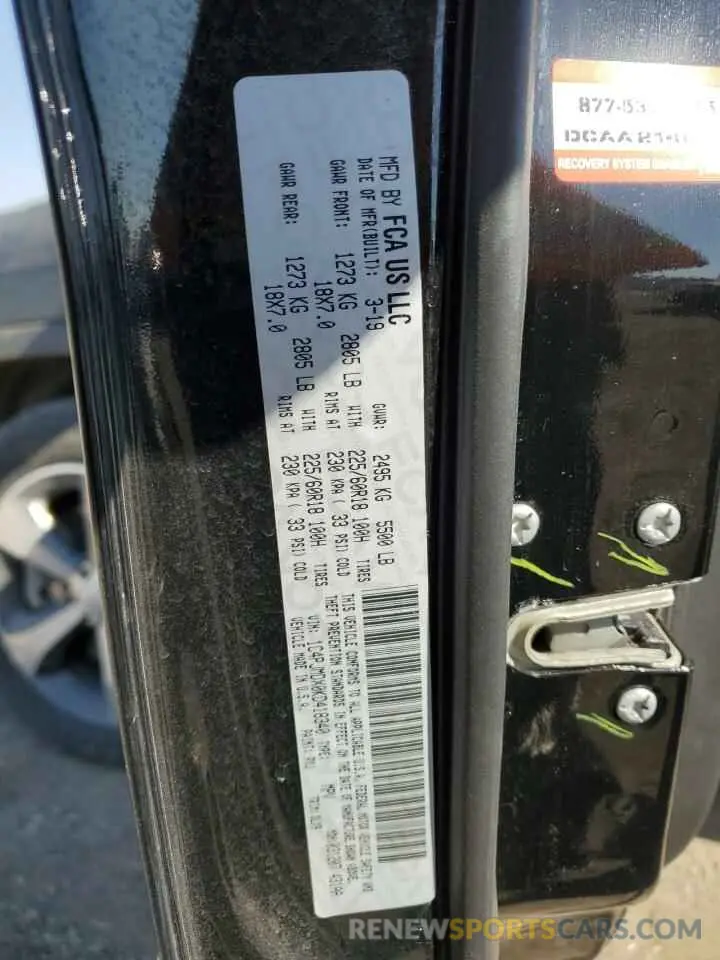 13 Фотография поврежденного автомобиля 1C4PJMDX0KD418340 JEEP GRAND CHER 2019