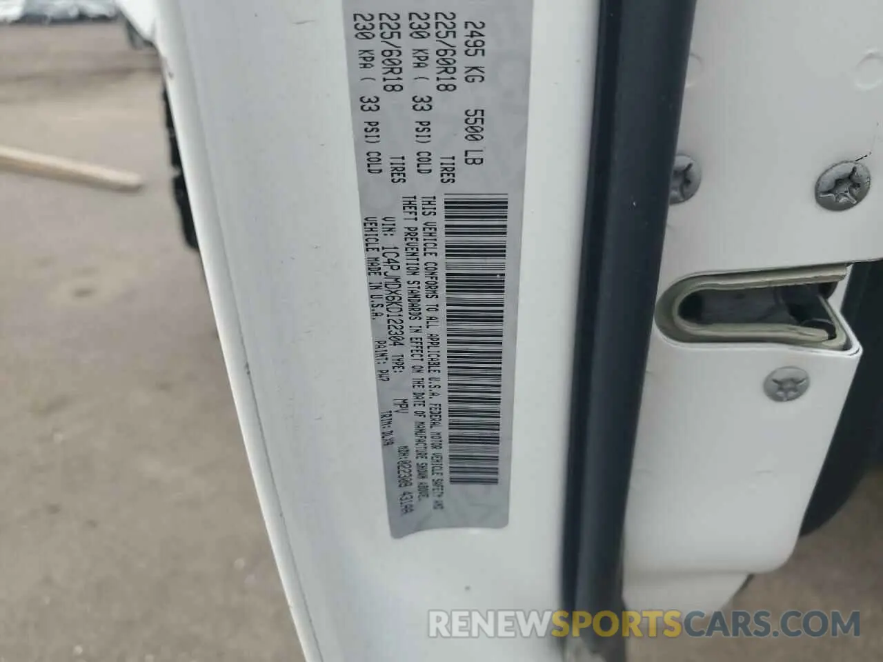 13 Фотография поврежденного автомобиля 1C4PJMDX6KD122304 JEEP GRAND CHER 2019