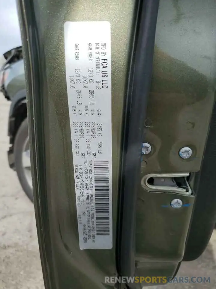 14 Photograph of a damaged car 1C4PJMDX8KD276500 JEEP GRAND CHER 2019