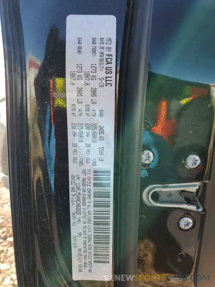 13 Photograph of a damaged car 1C4PJMDXXKD463625 JEEP GRAND CHER 2019