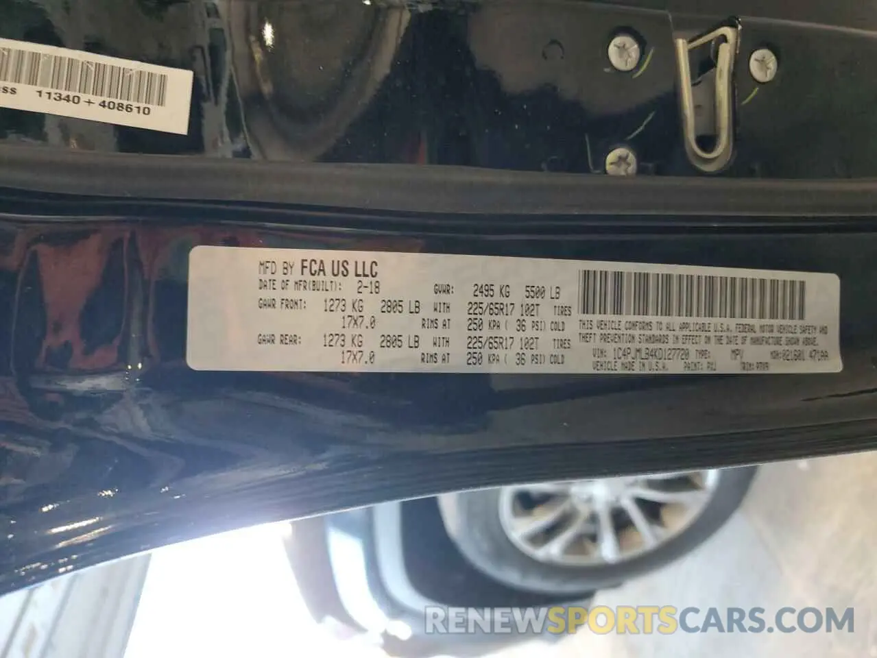 13 Фотография поврежденного автомобиля 1C4PJMLB4KD127720 JEEP GRAND CHER 2019
