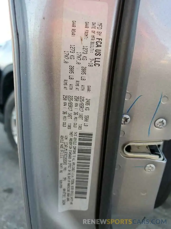 13 Фотография поврежденного автомобиля 1C4PJMLB7KD269303 JEEP GRAND CHER 2019